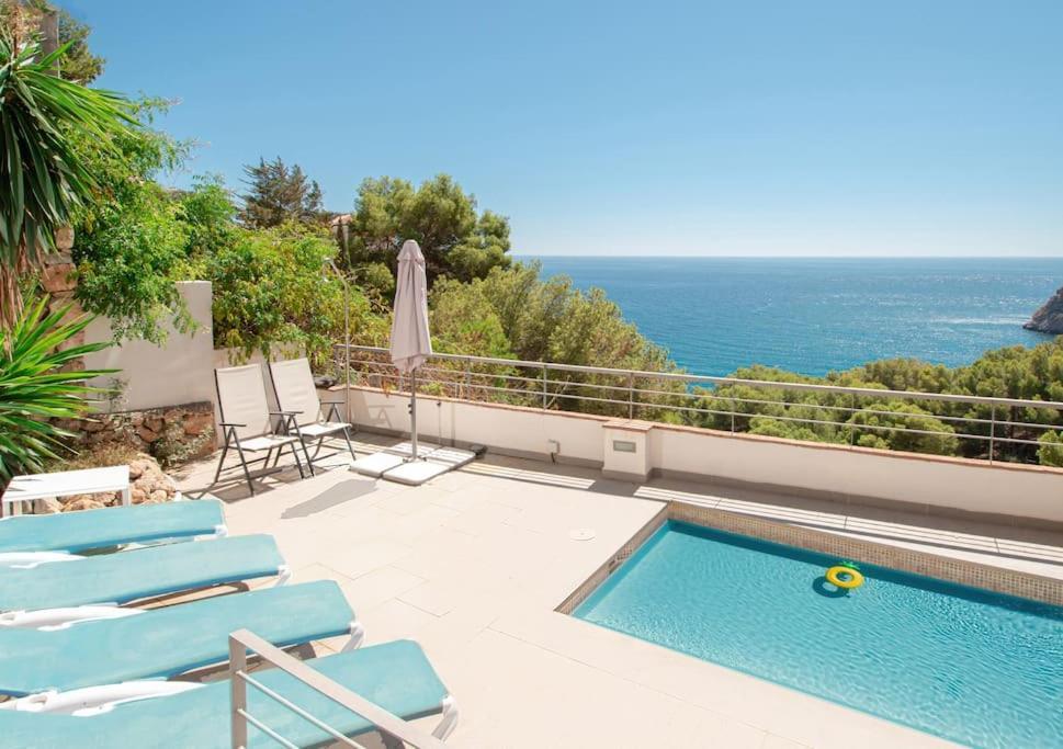 Sunny House With Great Sea Views, 3 Terraces, Private Heated Pool And Sauna La Herradura  Eksteriør billede